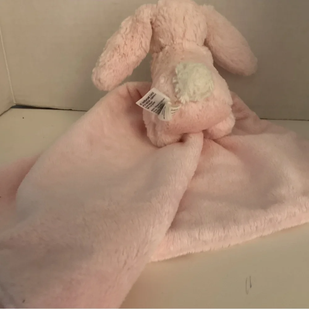 Jellycat bashfull bunny lovey blanket 13”x13” - Picture 4 of 8